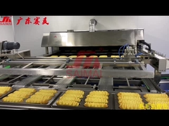 パンの生産ライン パン屋 試料加工 トンネルオーブン デパナー 冷却