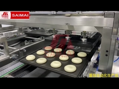 パン製造ライン ハンバーガーパン 丸める パン